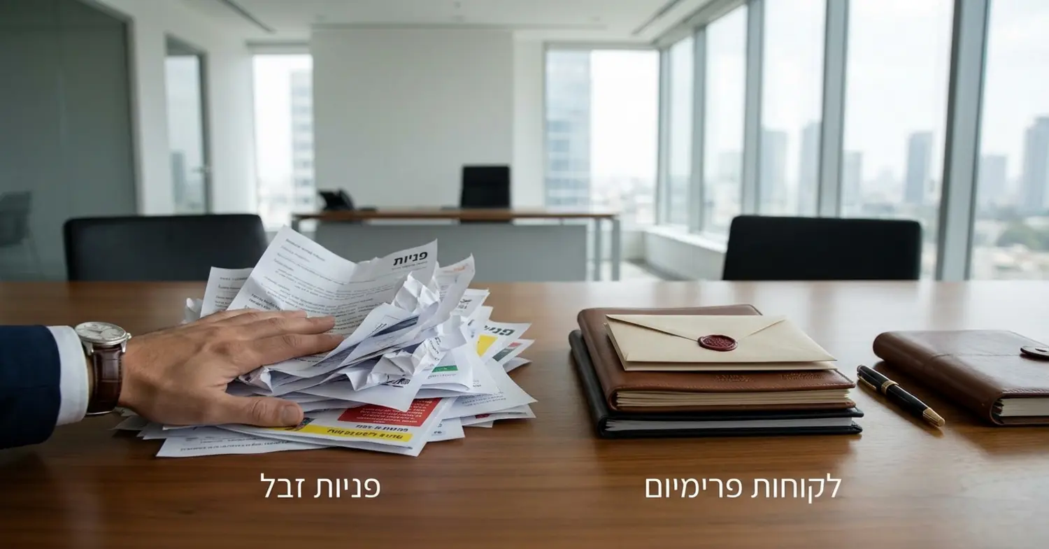 איך הפסקתי לבזבז זמן על פניות זבל והתחלתי למשוך רק לקוחות פרימיום
